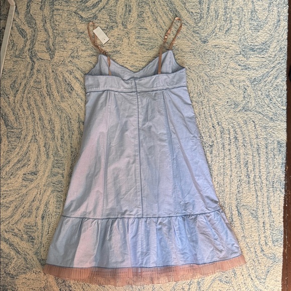 Marc Jacobs Barney’s tiered ruffle shift chambray sundress 8 NWT - Picture 5 of 8